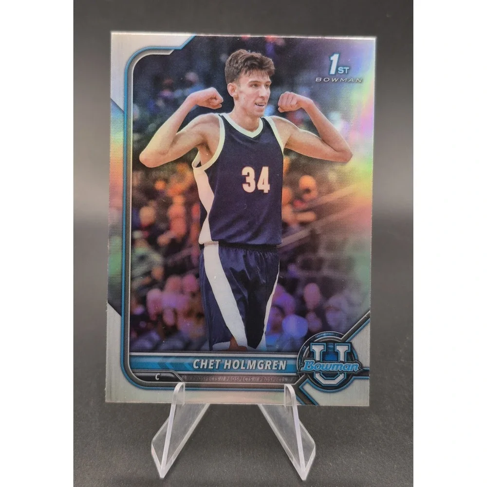 2022 Bowman Chrome Chet Holmgren #38 1st Bowman Chrome Refractor Thunder